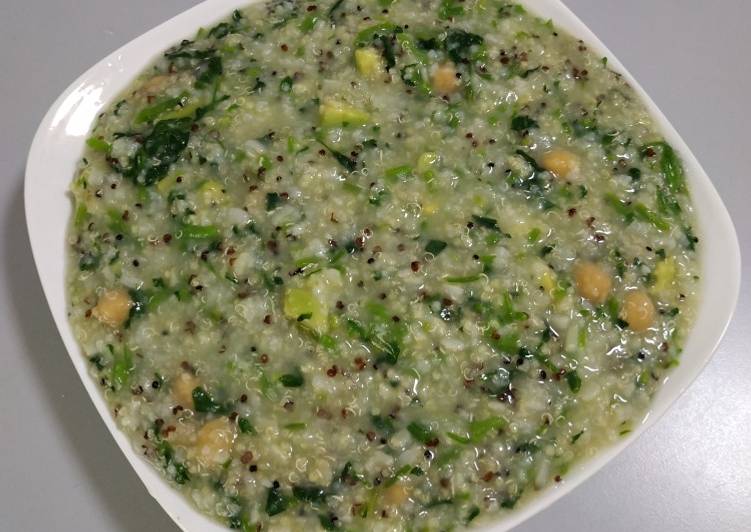 Five Grains Avocado Porridge with Watercress 西洋菜鳄梨五谷粥