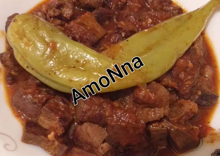 مشرملة الكبدة على نار هادئة بنة ولا اروع