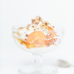 A picture of Vi's Apricot Dessert.