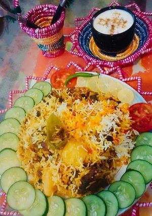 A picture of Sindhi Biryani.