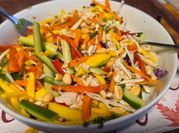A picture of savory shredded carrots