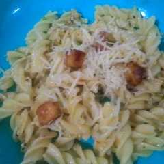 A picture of Sarapan pagi Fusilli simple.