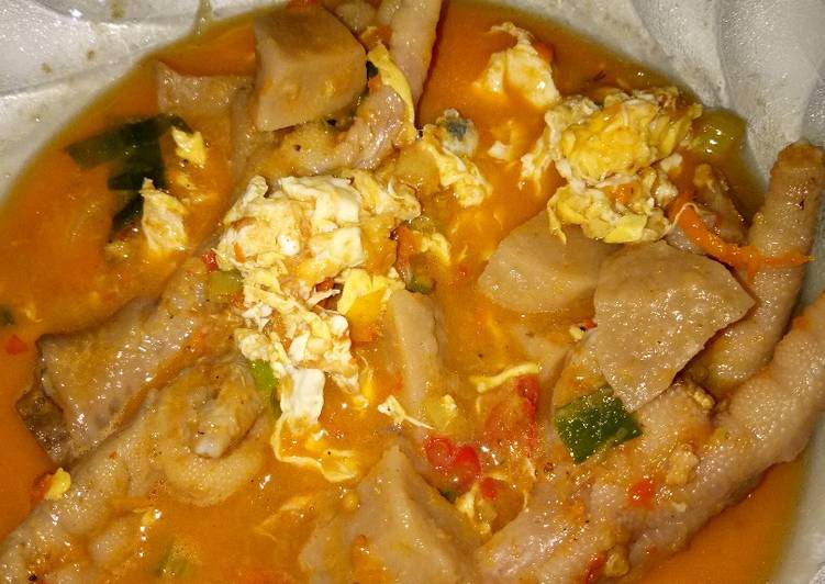 Resep Ceker baso ala seblak jeletot Anti Gagal