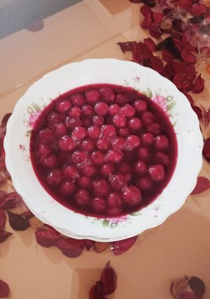 عکسی از دستور کمپوت آلبالو