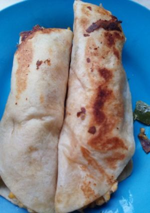 Una foto de Burritos de huevo revuelto