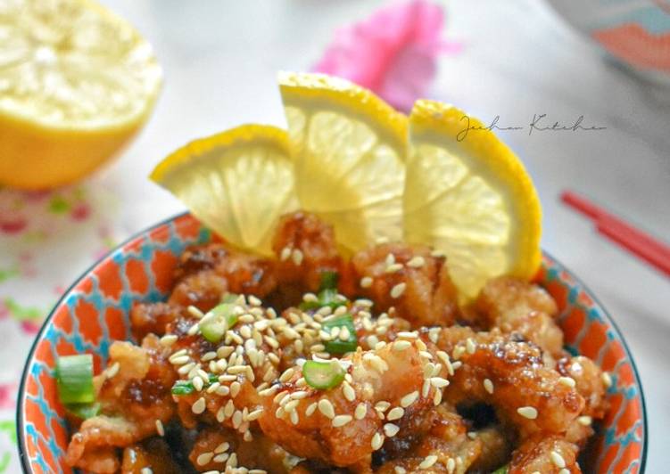 Langkah Langkah Memasak Healthy Chinese Lemon Chicken yang Murah