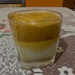 A picture of Dalgona Coffee : A Beautiful drink.