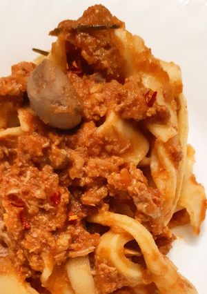 Foto di Tagliatelle al sugo di coniglio