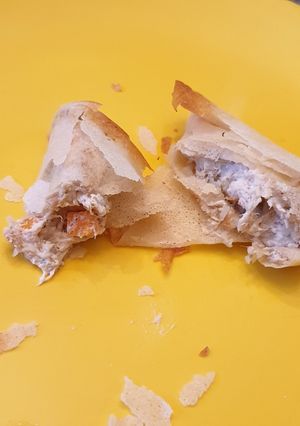 Une photo de Samoussa thon carotte fromage frais