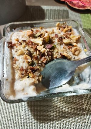 Une photo de Flocon d'avoine façon riz au lait (mhalbi)