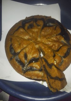 Foto resep Bolu Pisang Zebra (takaran gelas)