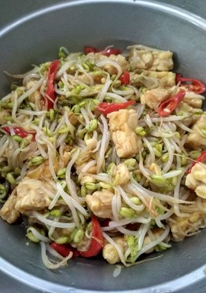 Foto resep Oseng tempe kecambah