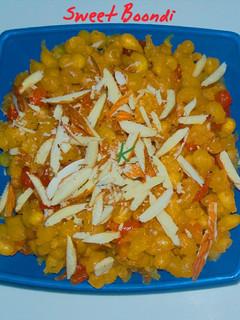 A picture of Sweet boondi.