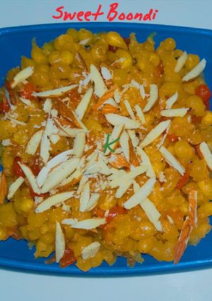 A picture of Sweet boondi.