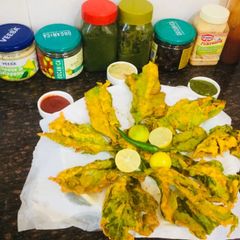 A picture of Kababs and fritters.