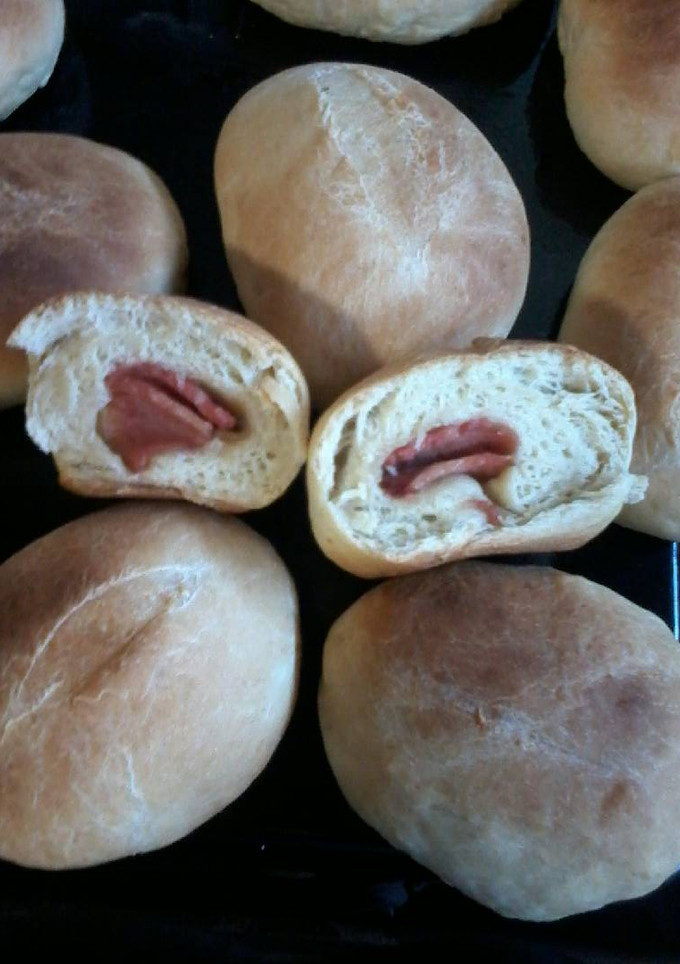 Una foto de Pan casero relleno