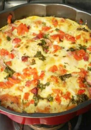 Una foto de Lasaña de papas napolitana