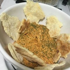 A picture of Red Pepper Hummus.