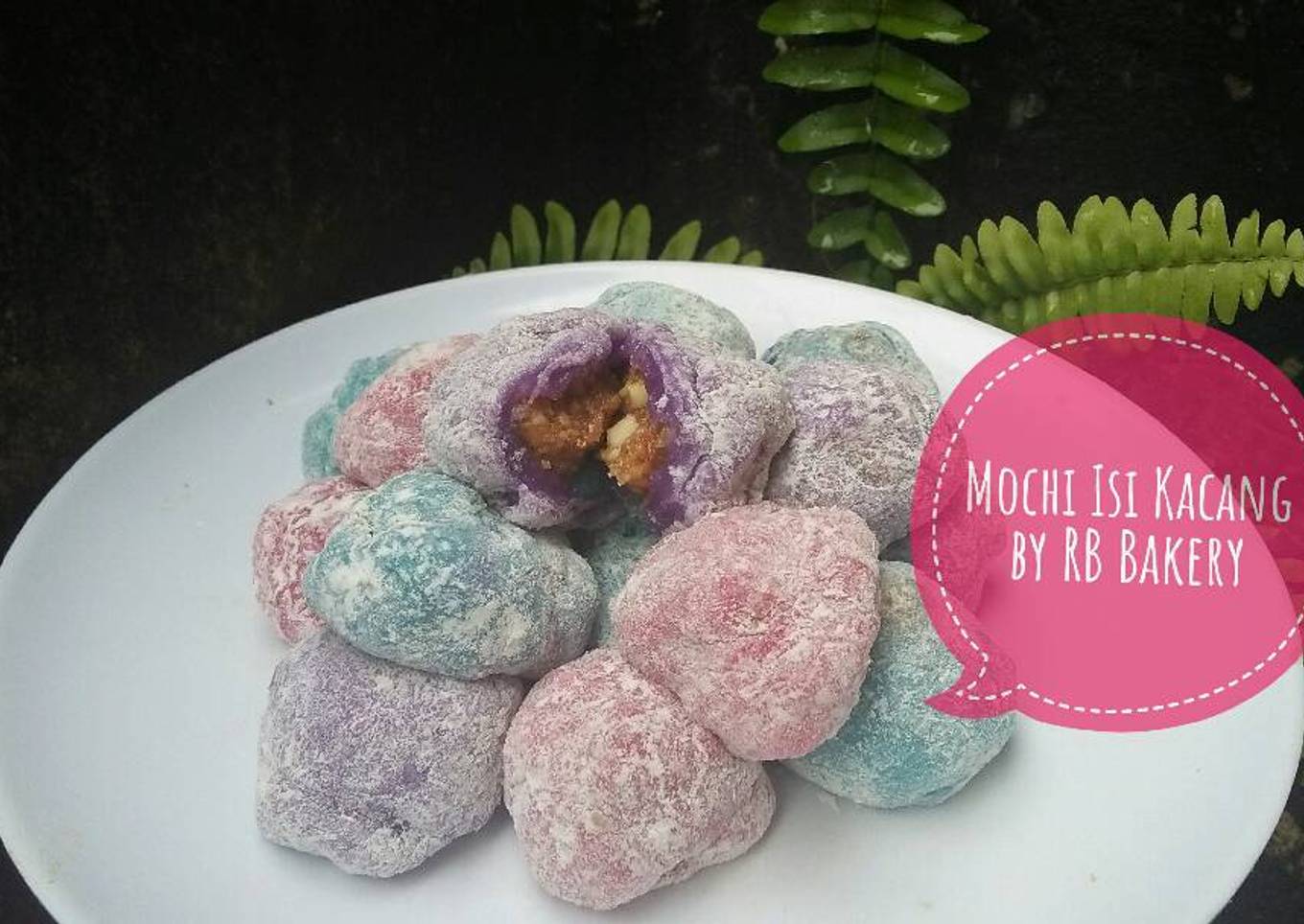 Resep Mochi warna warni isi kacang ? #beranibaking
