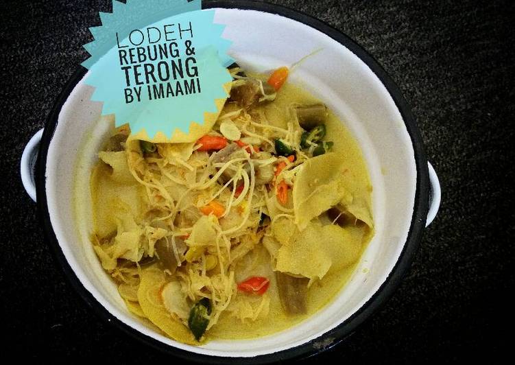 Langkah meracik Lodeh Rebung &amp; Terong, Bisa Manjain Lidah