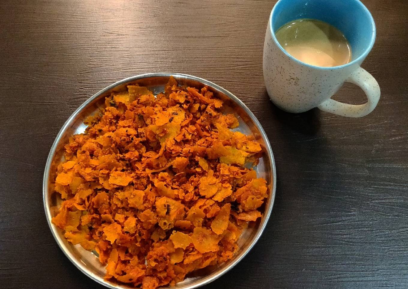 Masala roti with garma garam chai
