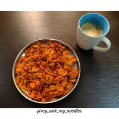 Masala roti with garma garam chai A picture of Masala roti with garma garam chai.