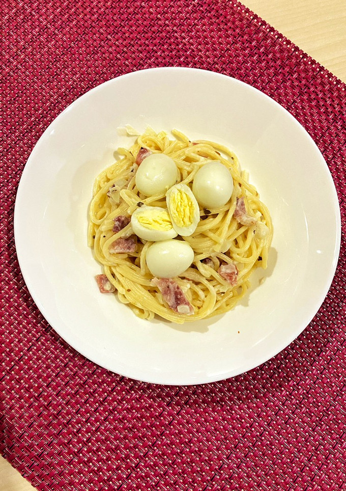 Foto resep Spaghetti Carbonara (Susu UHT)