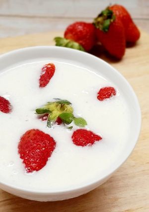 Hình của món Yaourt dâu.