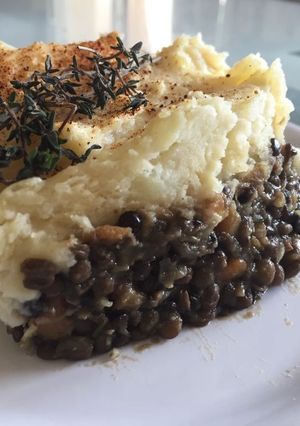 A picture of Vegan Shepherd's Pie.
