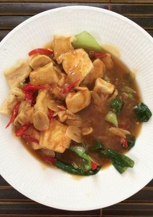 Foto resep Pakcoy Tahu Siram Pedas