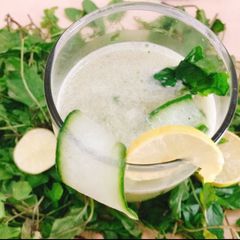 A picture of Masala cucumber lemonade.