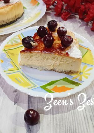 A picture of Indian Cherry Cheesecake.