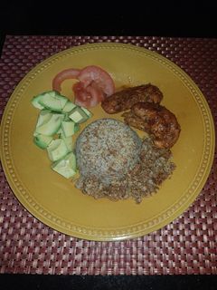 Una foto de Trigo con pechuga de pollo