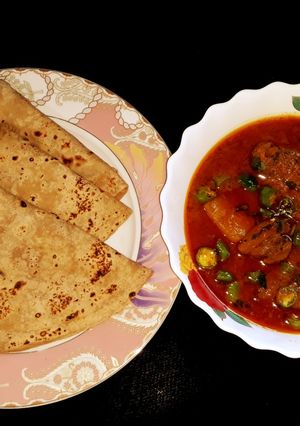 A picture of Chicken Allu shorba.