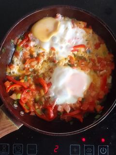 Una foto de Huevos rancheros instantáneos