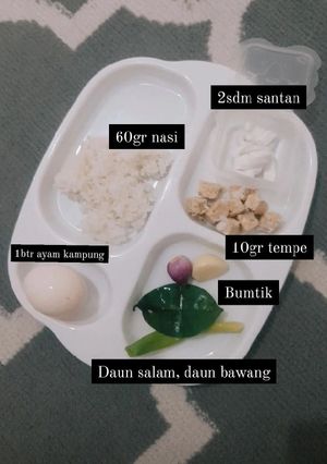 Foto resep Bubur telur tempe mpasi day 7