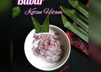 Masakan Populer Bubur ketan hitam kuah jahe Enak dan Sehat