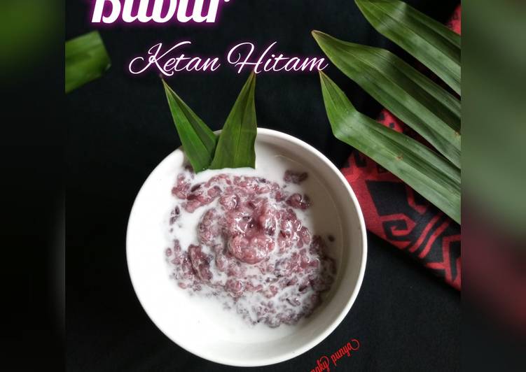 Bubur ketan hitam kuah jahe