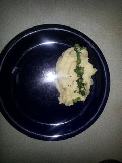Una foto de Puré de papas a la lionesa