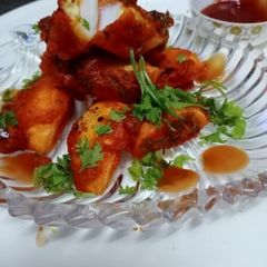 A picture of Egg Manchurian dry.