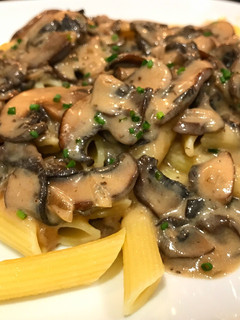 A picture of Mushroom Stroganoff for 2 or 3.