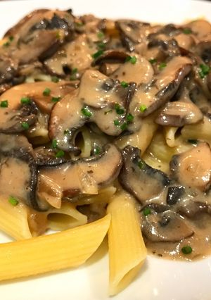 A picture of Mushroom Stroganoff for 2 or 3.