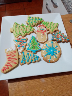 Una foto de Galletas navideñas de vainilla