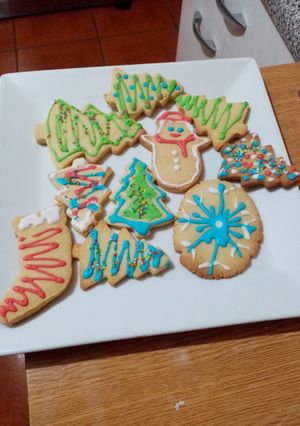 Una foto de Galletas navideñas de vainilla