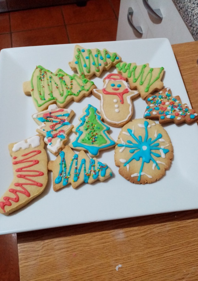 Una foto de Galletas navideñas de vainilla