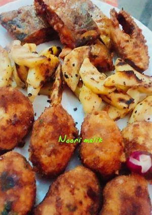 A picture of Potato Fish Cutlets.