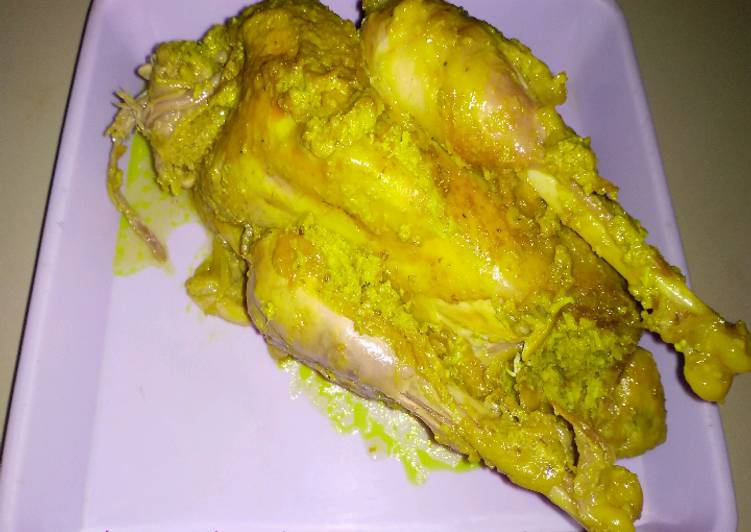 Cara mudah memasak Ingkung (dekem) ayam kampung Anti Gagal
