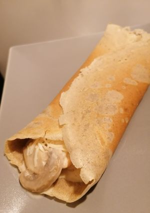 Une photo de Galettes poulet/champignons à la farine de sarrasin