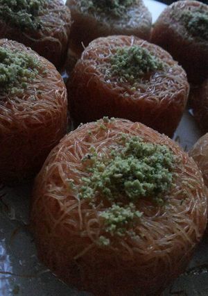 صورة لوصفة كنافة الكب كيك
