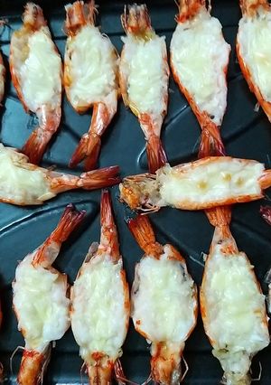 Hình của món Tôm nướng phô mai.